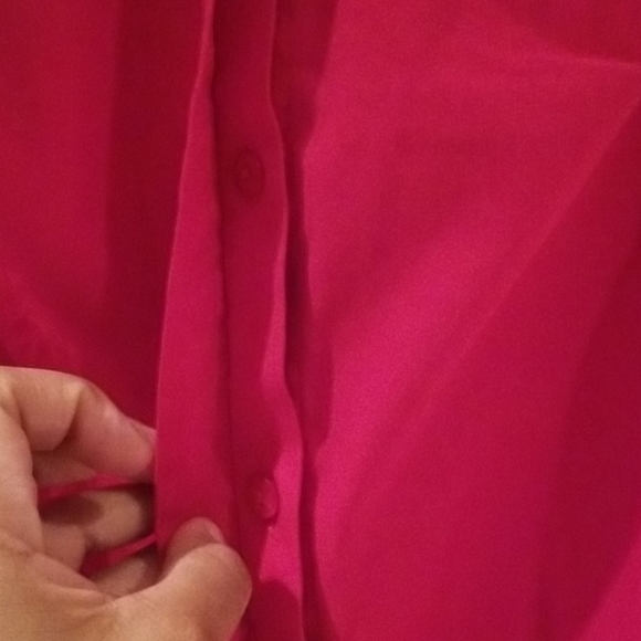 Lane Bryant red button shirt, sz 14/16, EUC - Picture 4 of 8